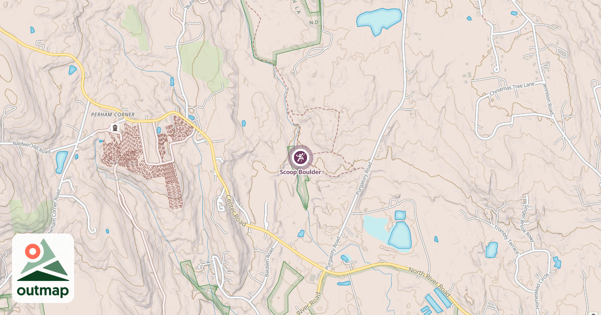Map of Scoop Boulder