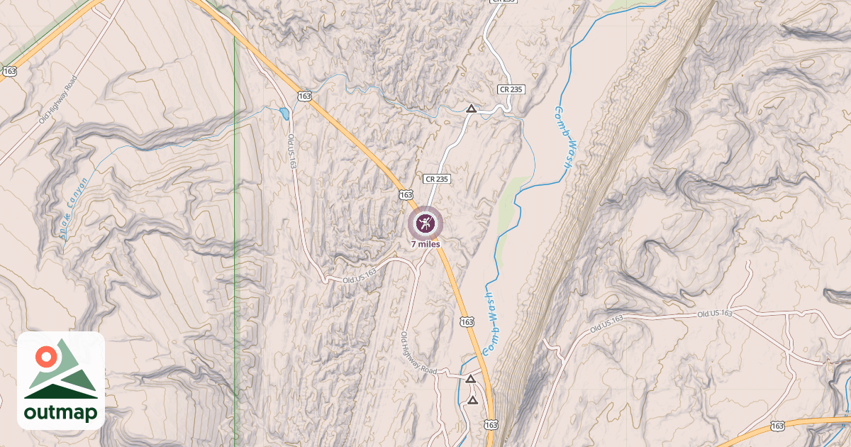 Map of 7 miles