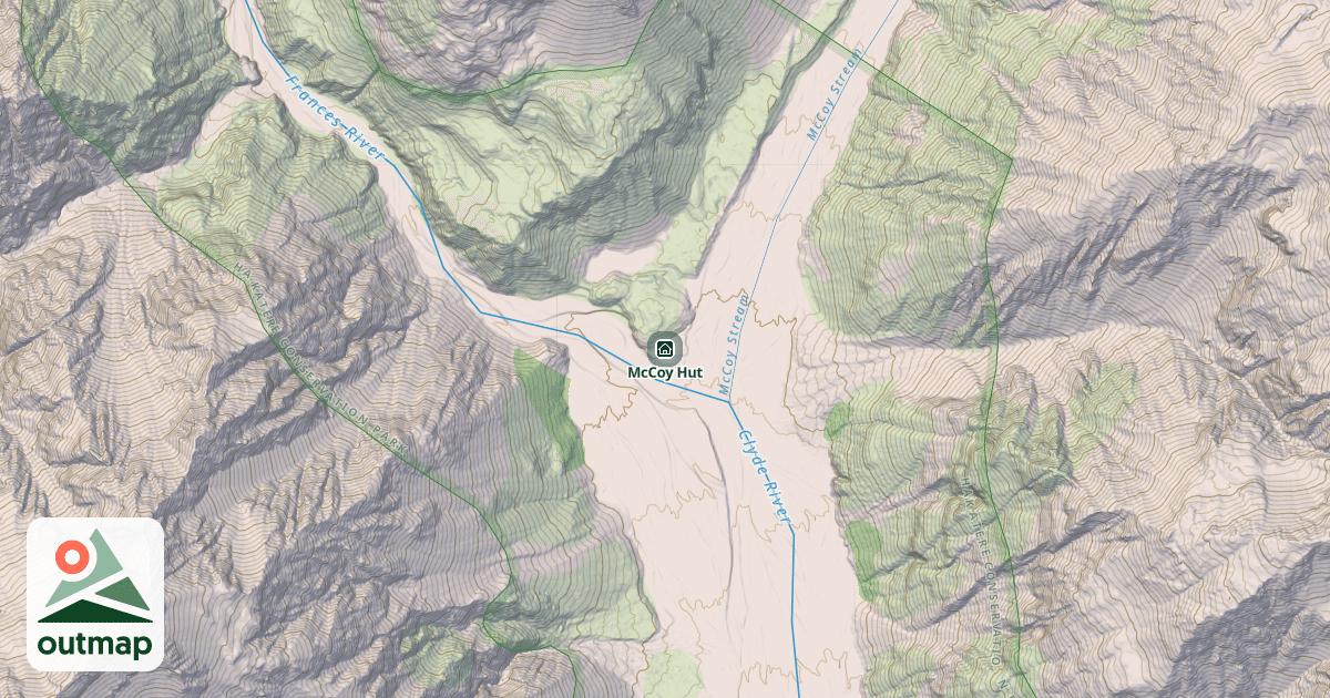 Map of McCoy Hut