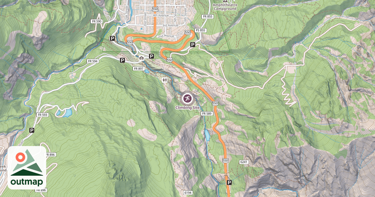 Map of Climbing Site
