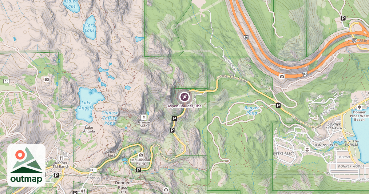 Map of Aspen Boulder, The