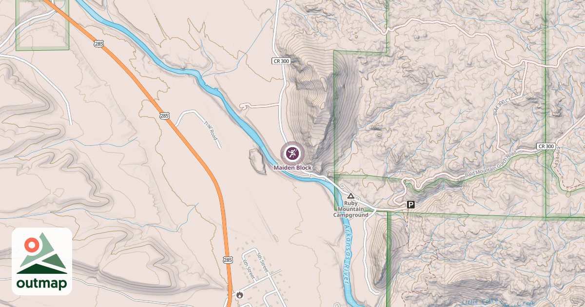 Map of Maiden Block