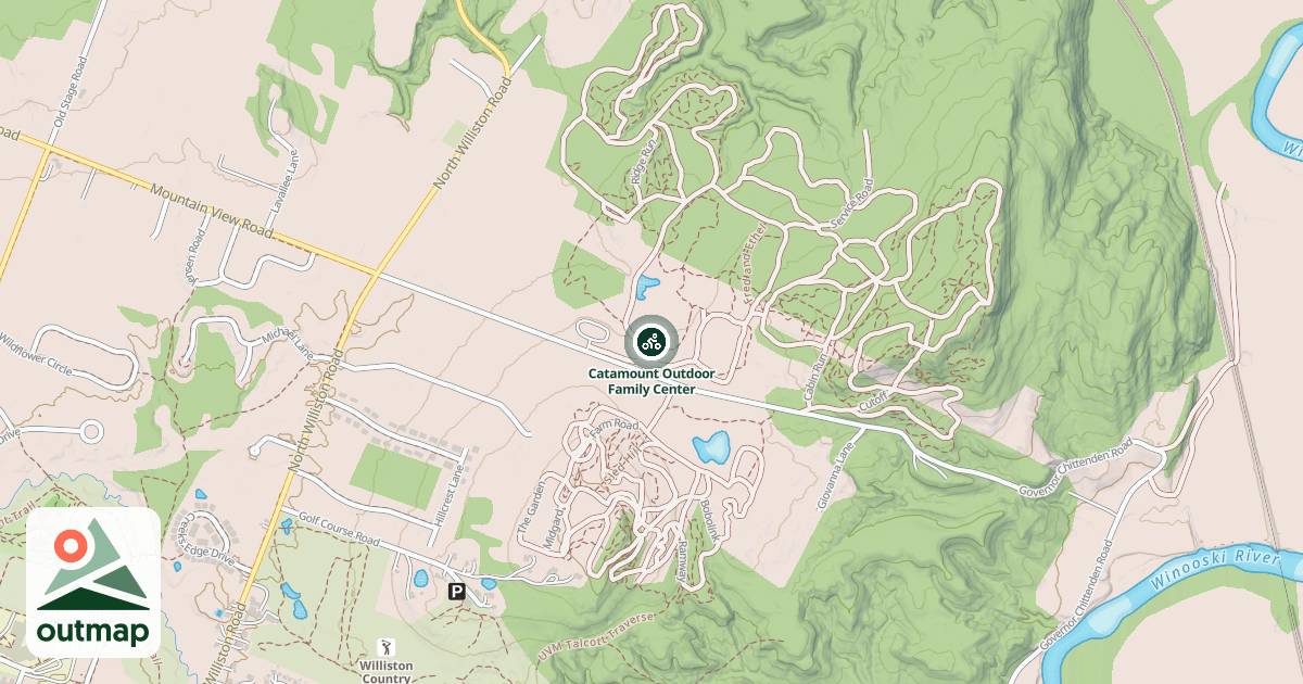 Map of Catamount Outdoor Family Center