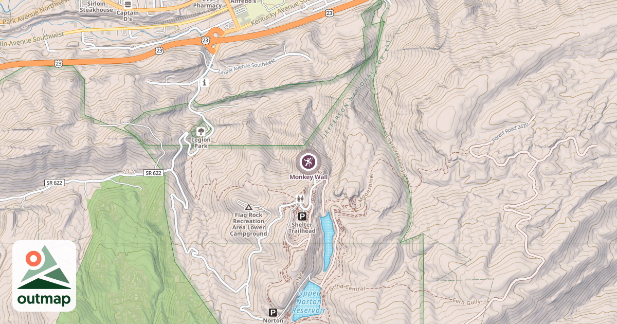 Map of Monkey Wall