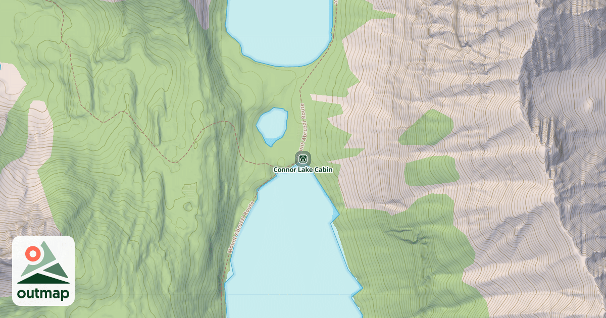 Map of Connor Lake Cabin
