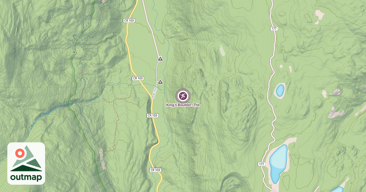 Map of King's Boulder, The