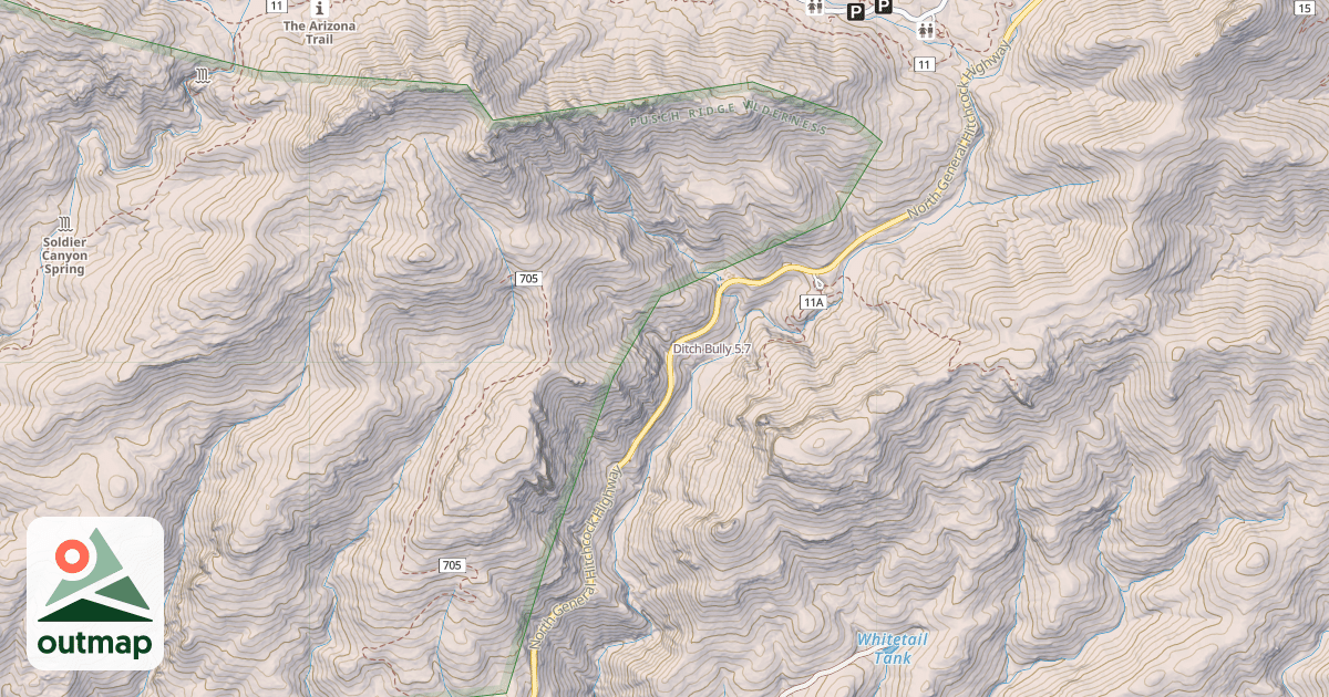 Map of Ditch Bully