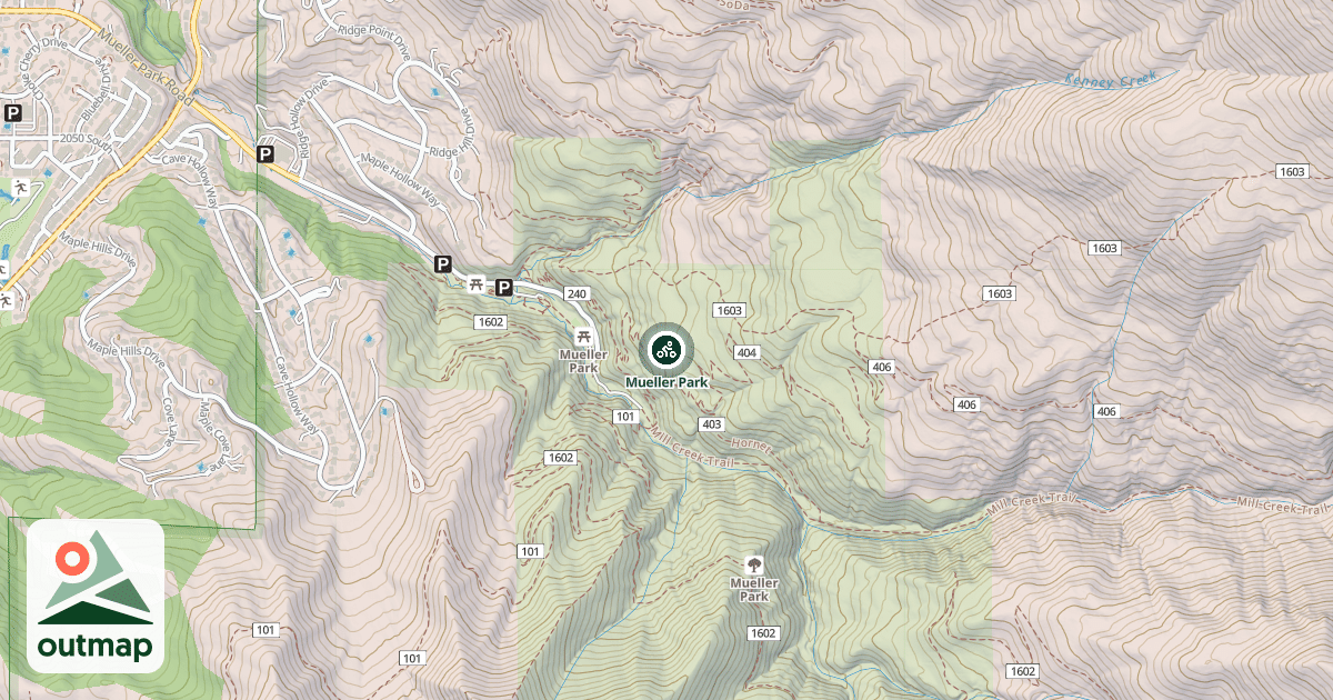 Map of Mueller Park