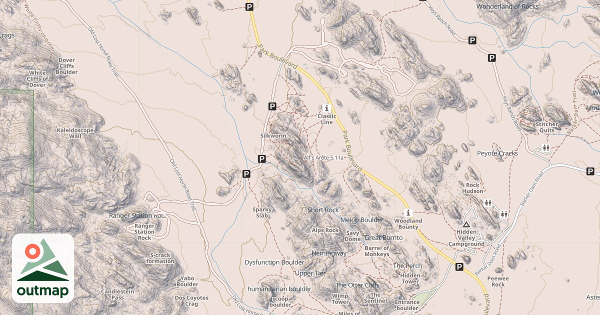 Map of Alf's Arête