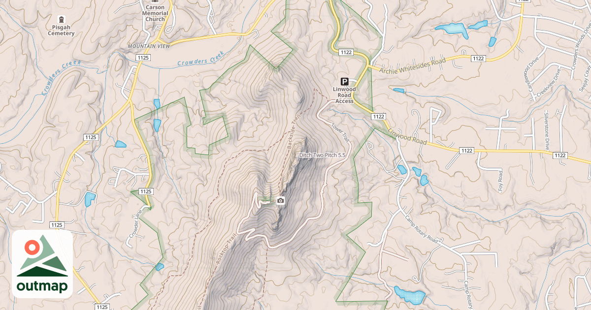 Map of Ditch Two Pitch
