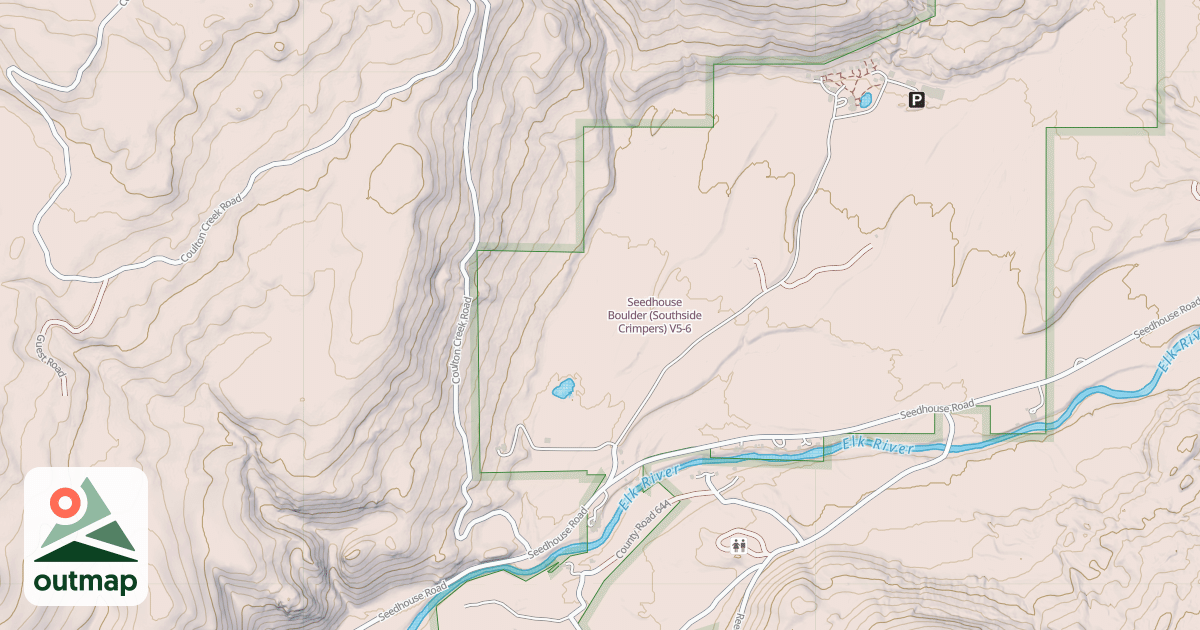 Map of Seedhouse Boulder (Southside Crimpers)