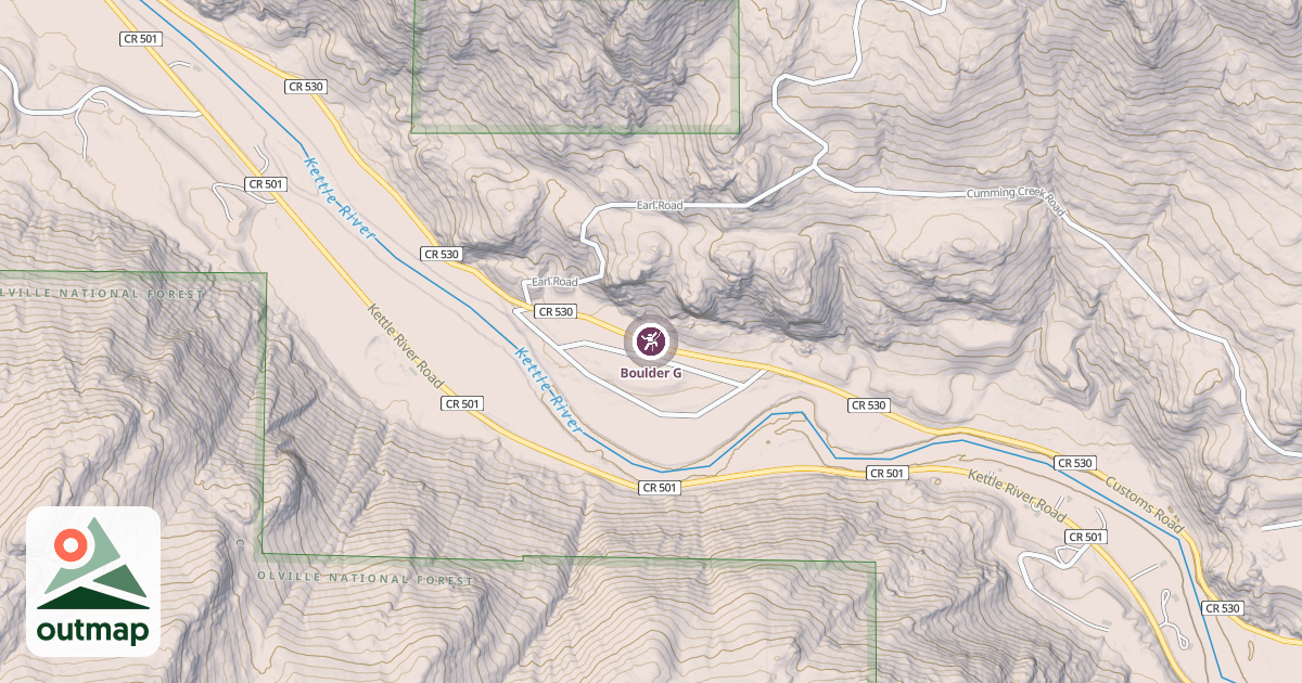 Map of Boulder G