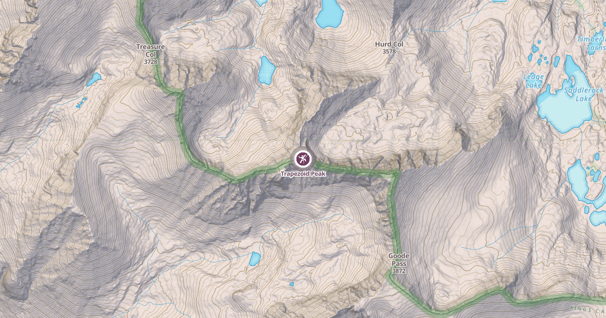 Map preview of Trapezoid Peak