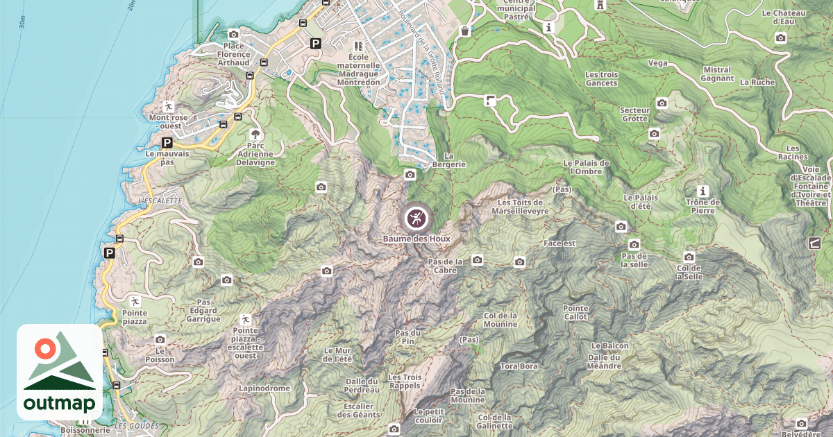 Map of Baume des Houx