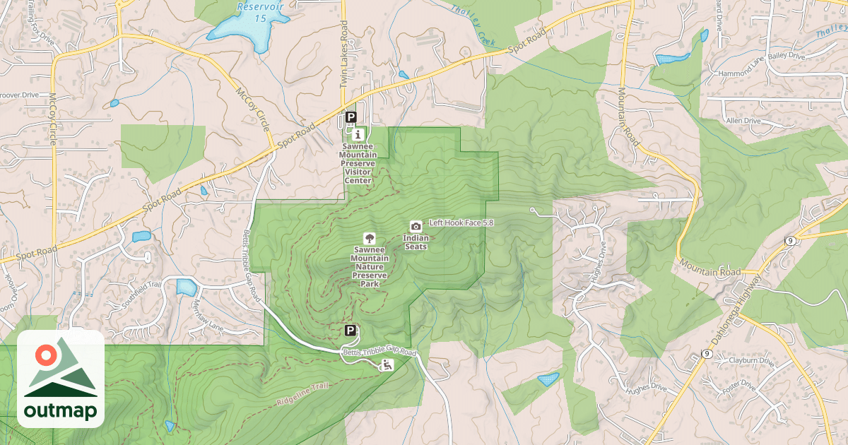 Map of Left Hook Face