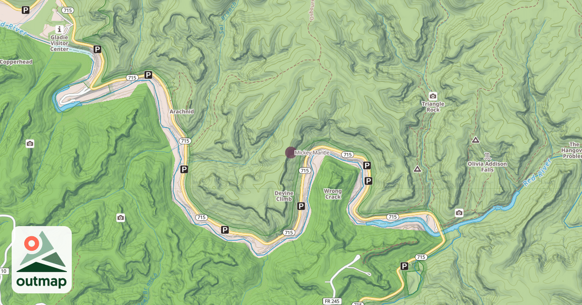 Map of Mickey Mantle