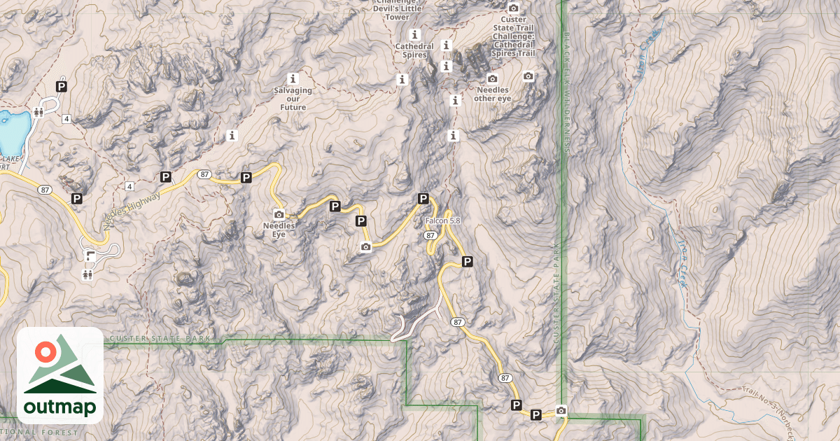 Map of Falcon