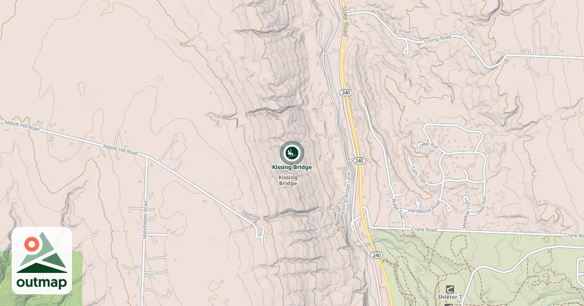 Map of Kissing Bridge