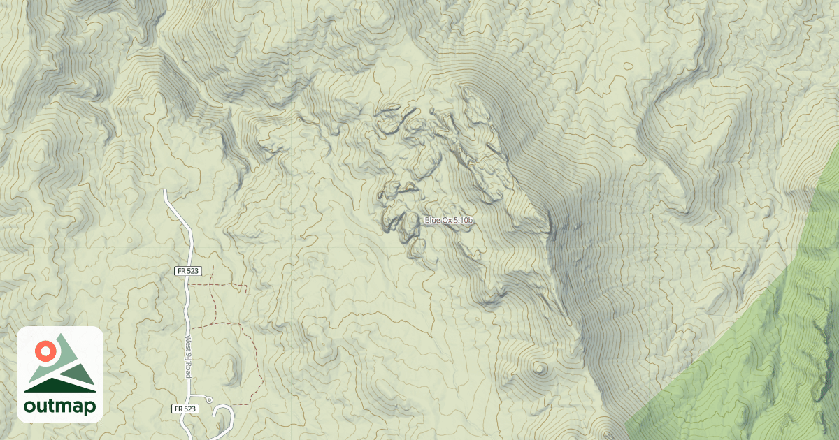 Map of Blue Ox