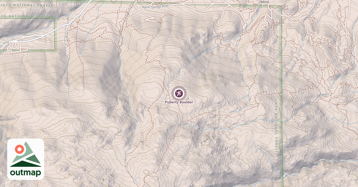 Map of Puberty Boulder