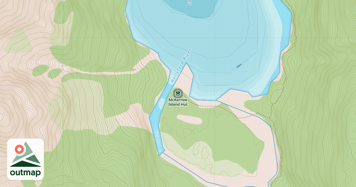Map of McKerrow Island Hut