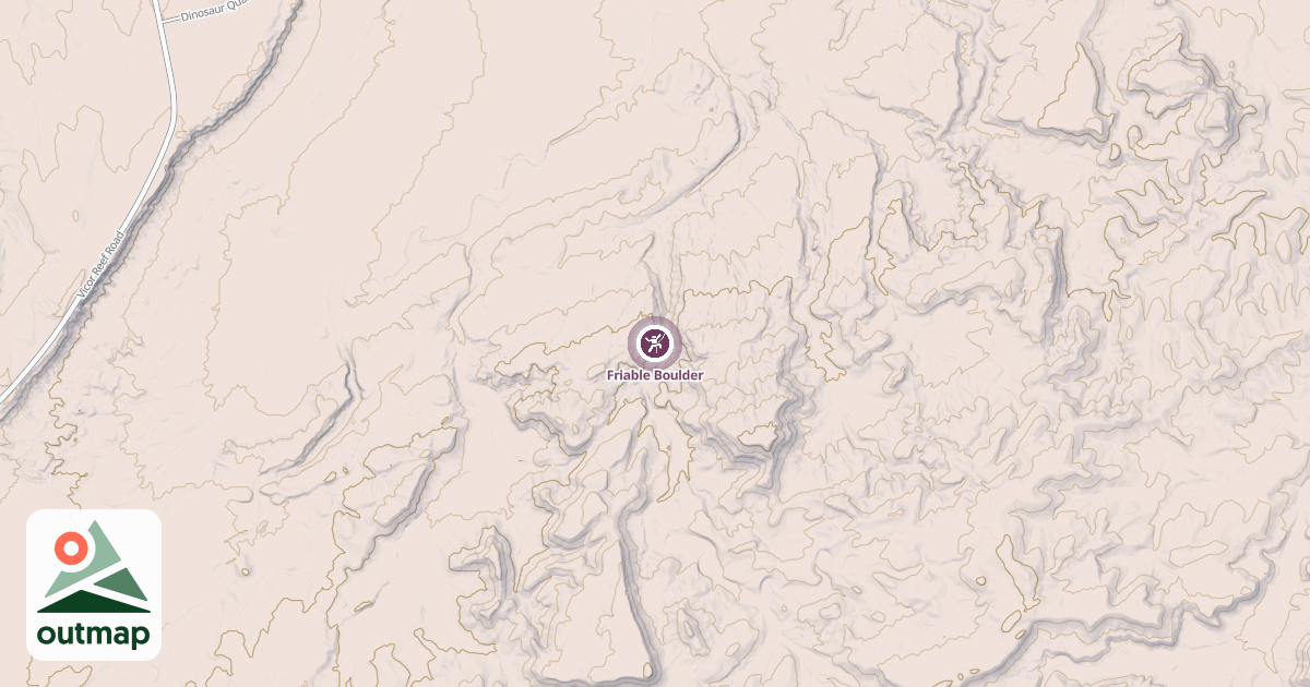 Map of Friable Boulder