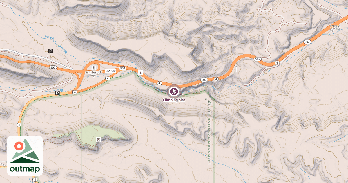 Map of Climbing Site