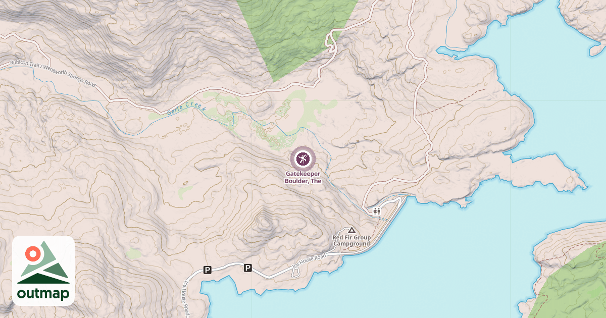 Map of Gatekeeper Boulder, The