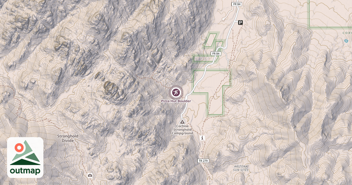 Map of Pizza Hut Boulder