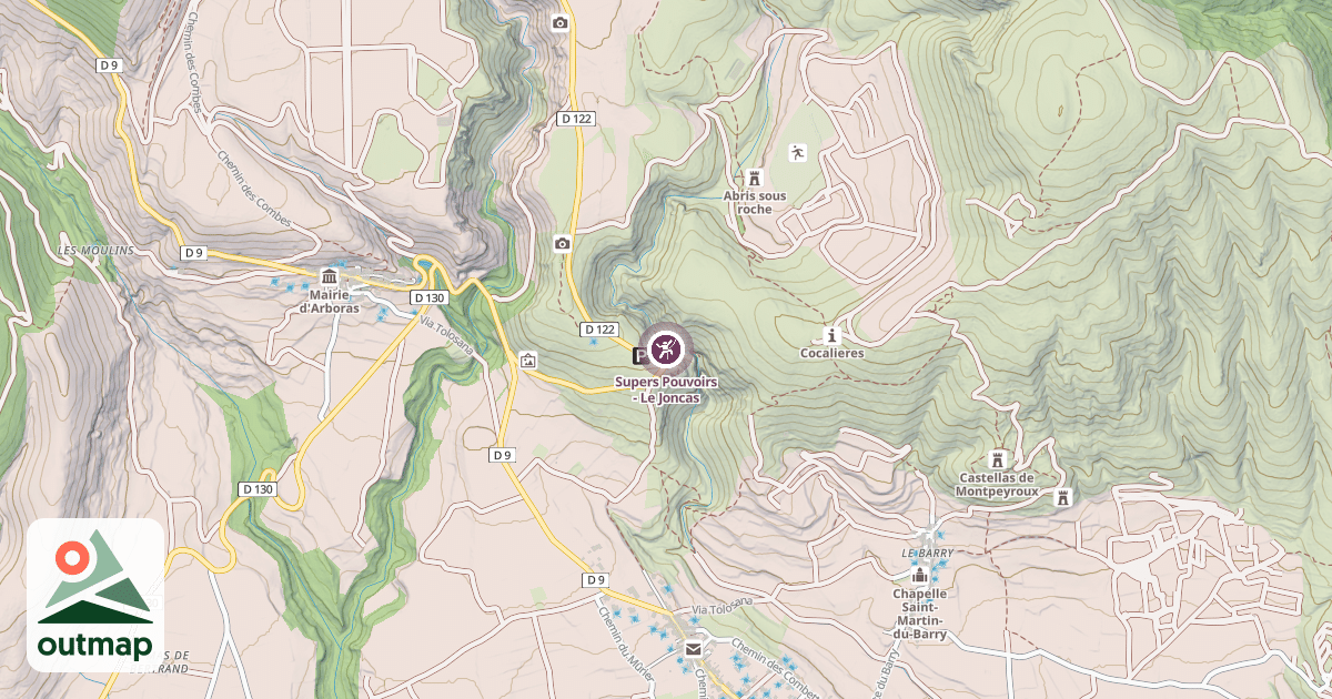 Map of Supers Pouvoirs - Le Joncas