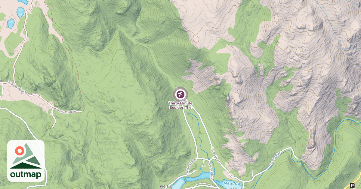 Map of Thirty Minute Boulder, The