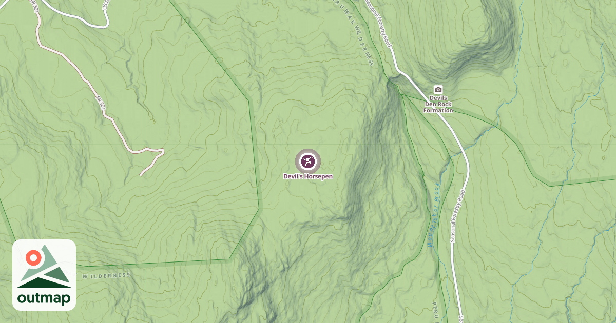 Map of Devil's Horsepen