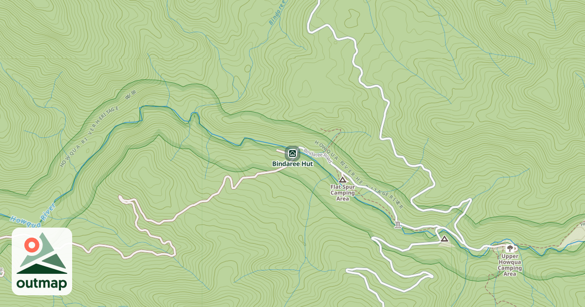 Map of Bindaree Hut