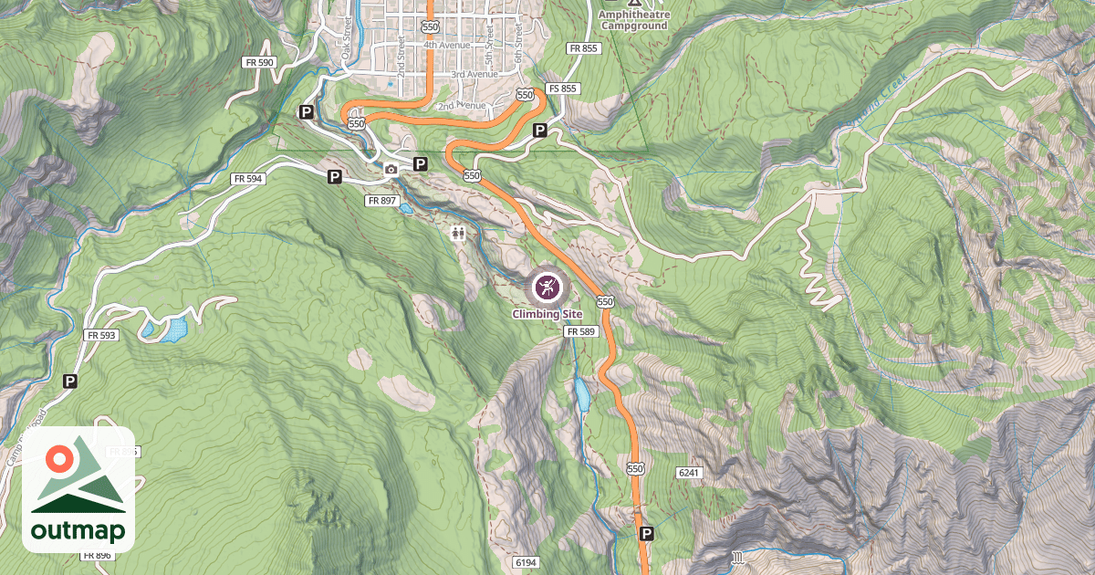 Map of Climbing Site