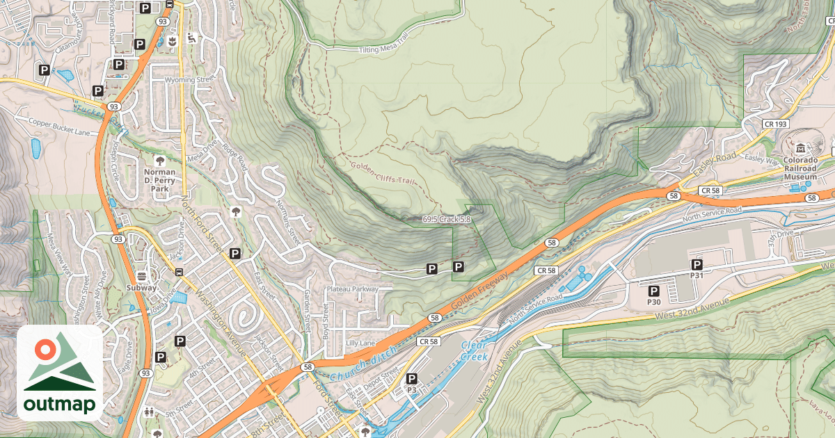 Map of 69.5 Crack