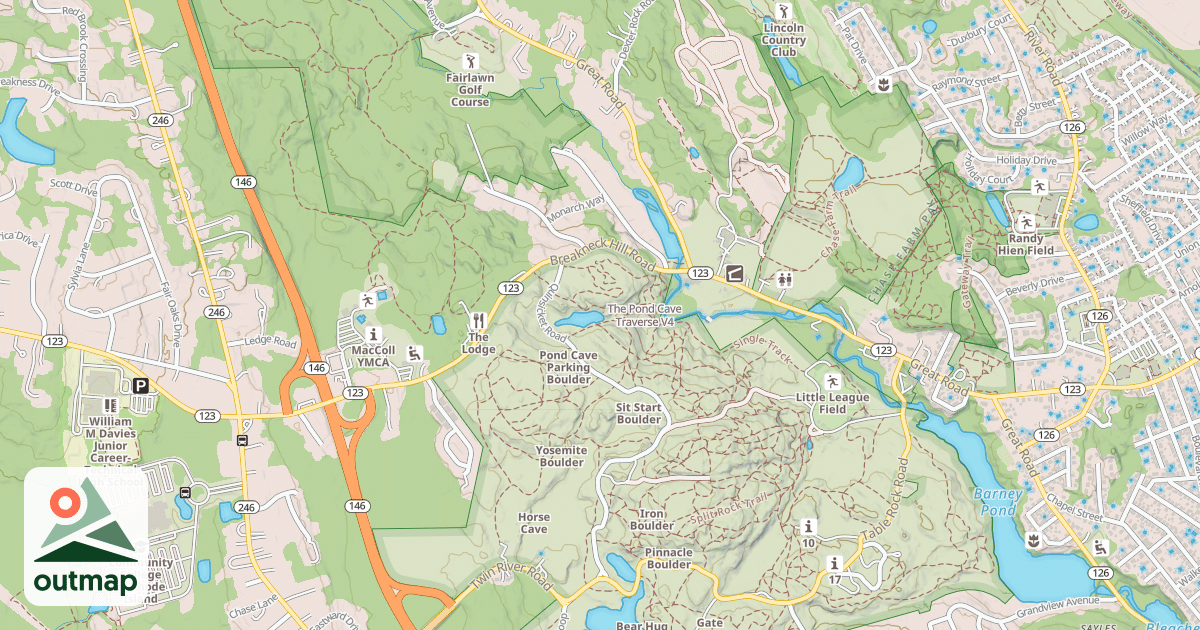 Map of The Pond Cave Traverse