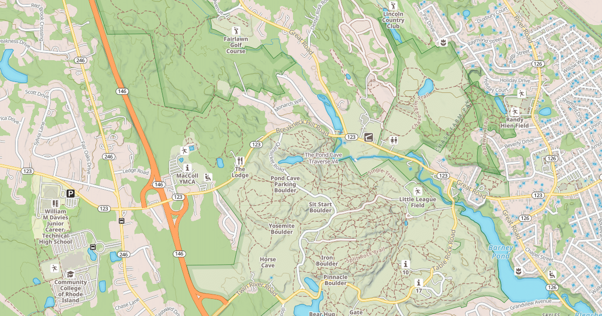 Map preview of The Pond Cave Traverse