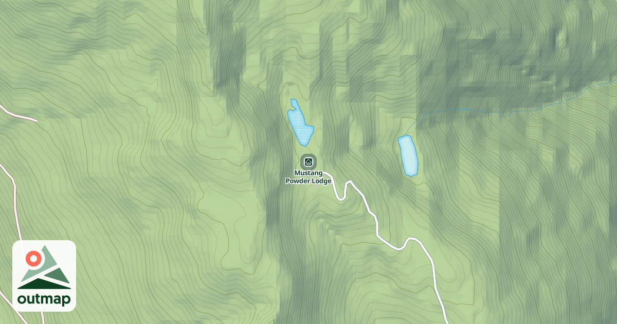 Map of Mustang Powder Lodge
