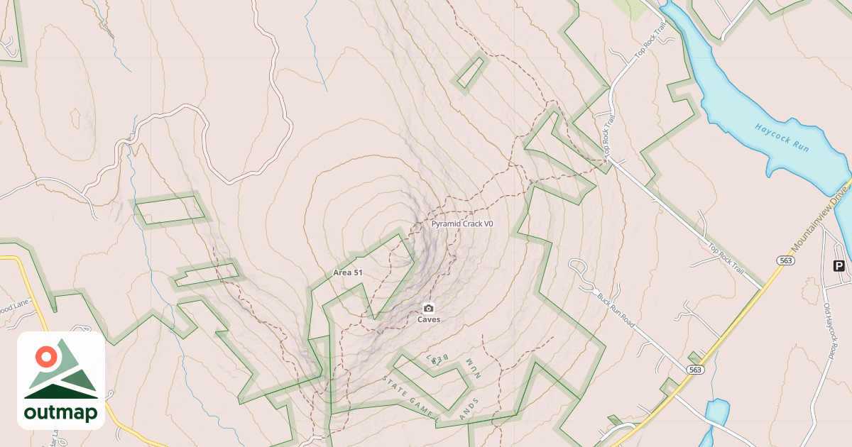 Map of Pyramid Crack