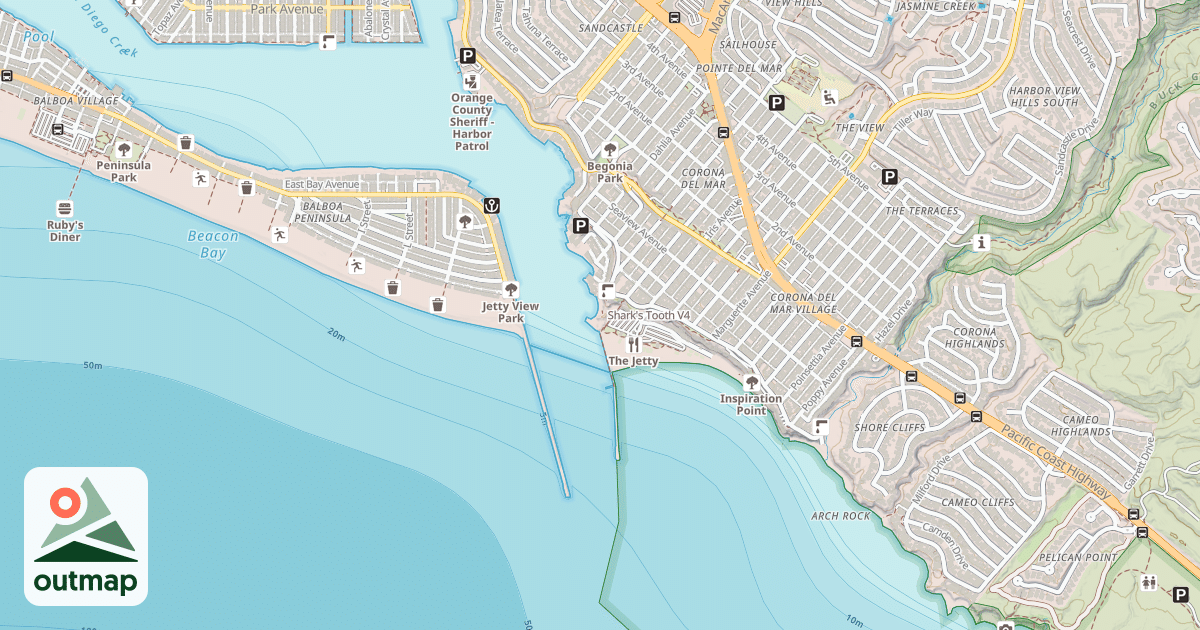 Map of Shark's Tooth
