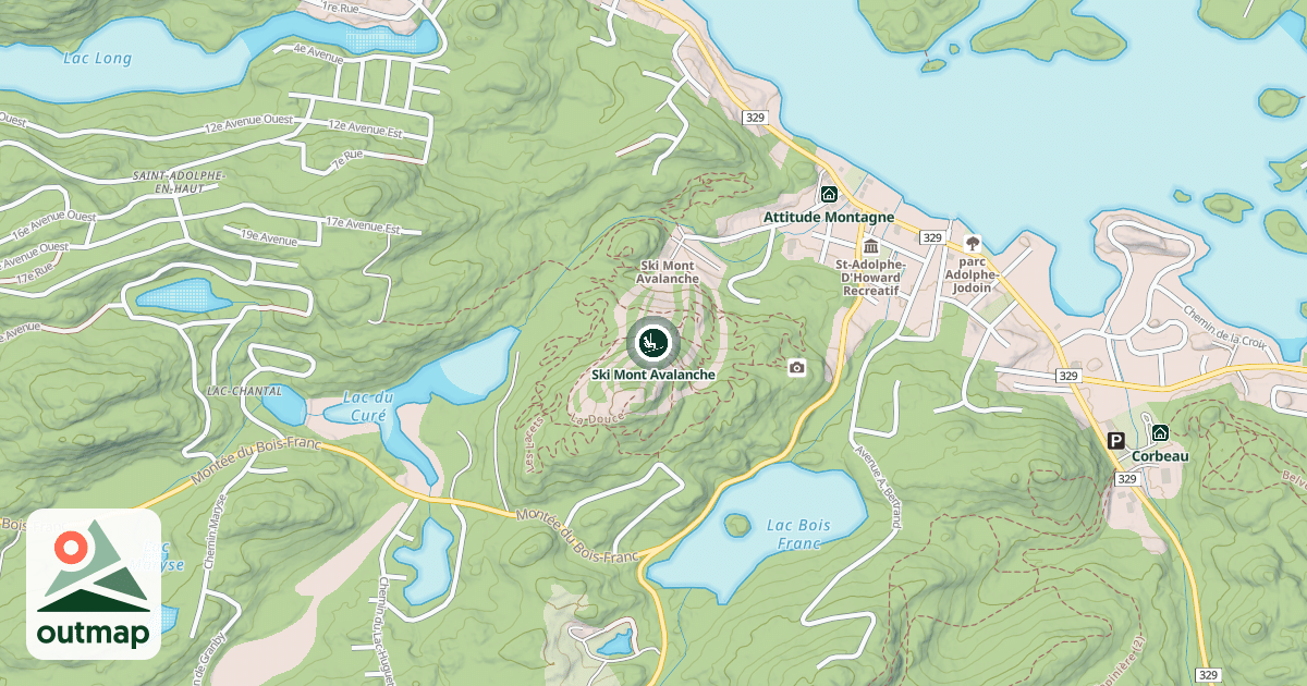 Map of Ski Mont Avalanche