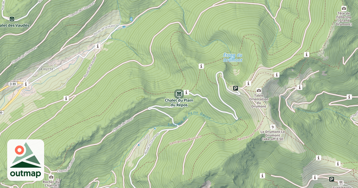 Map of Chalet du Plain du Repos