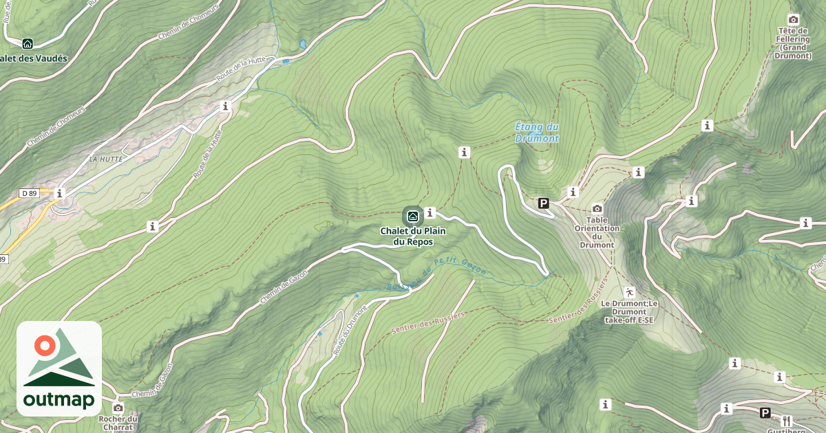 Map of Chalet du Plain du Repos