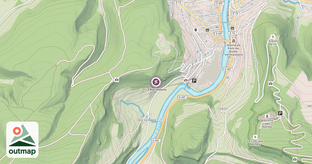 Map of La Rochedane