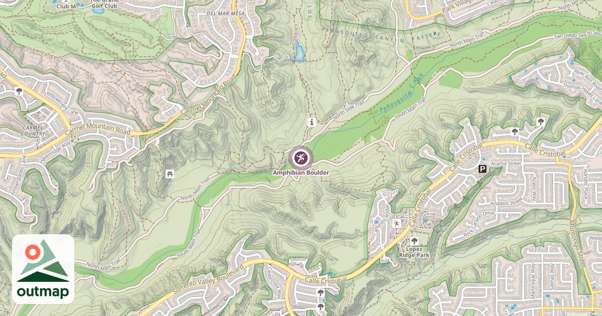 Map of Amphibian Boulder