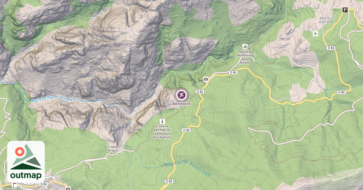 Map of Belvédère
