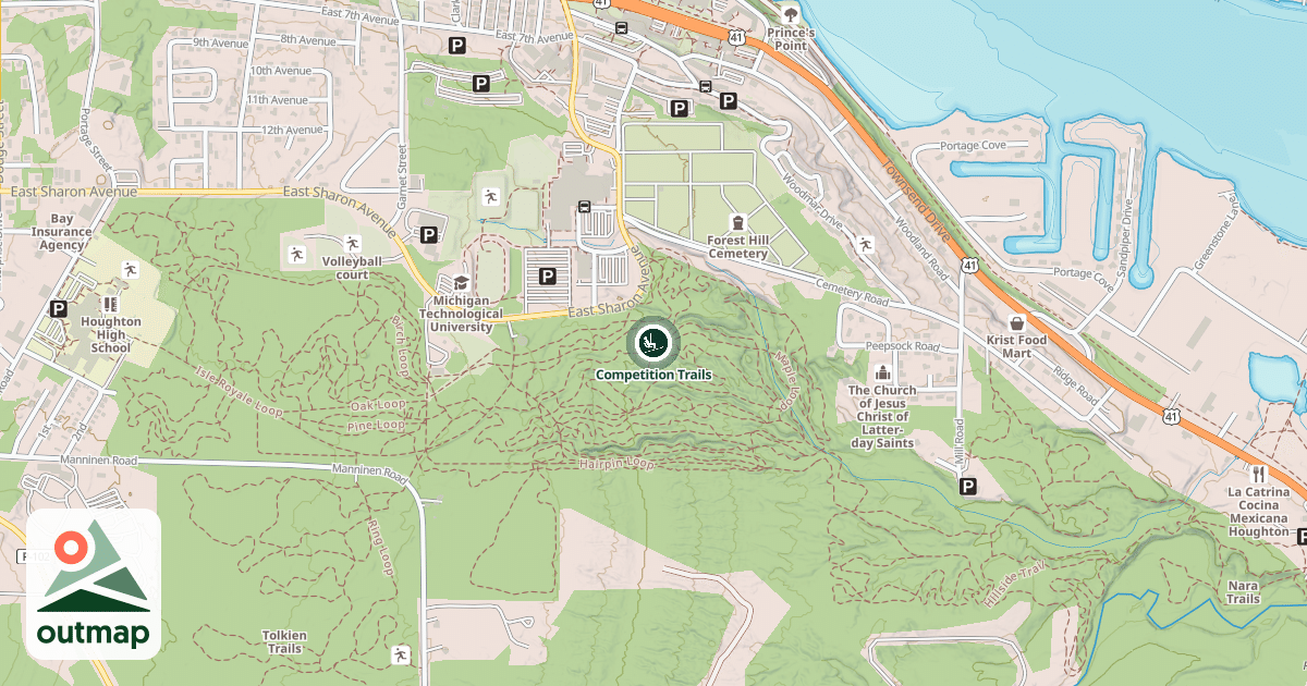 Map of Competition Trails