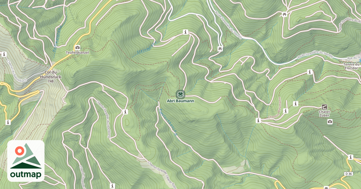 Map of Abri Baumann