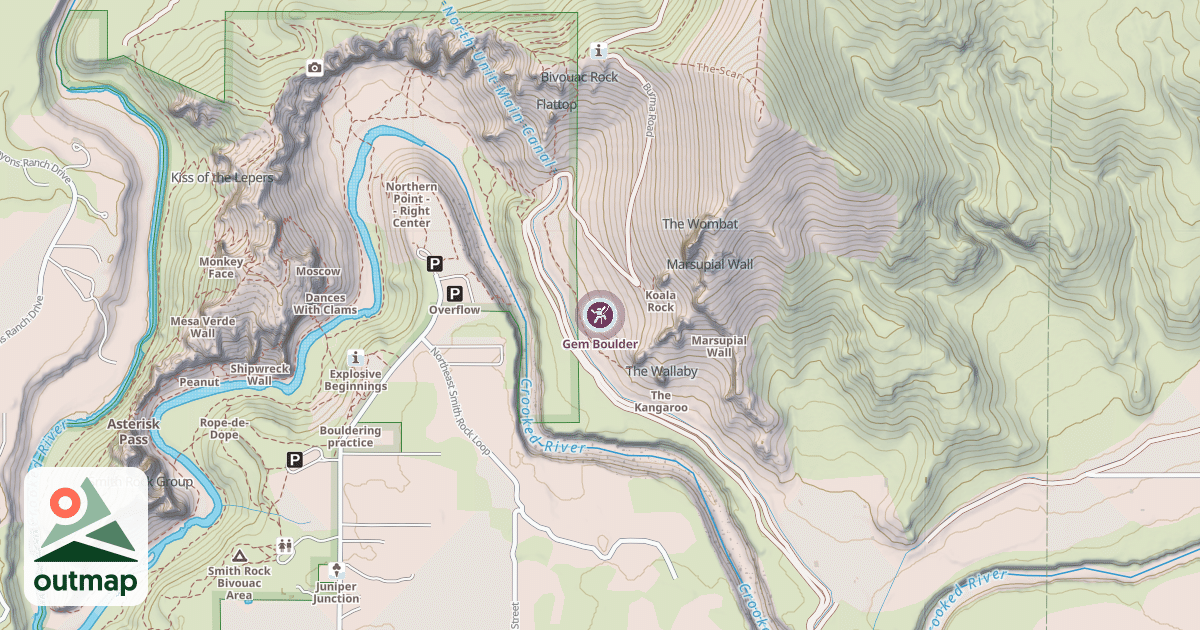 Map of Gem Boulder