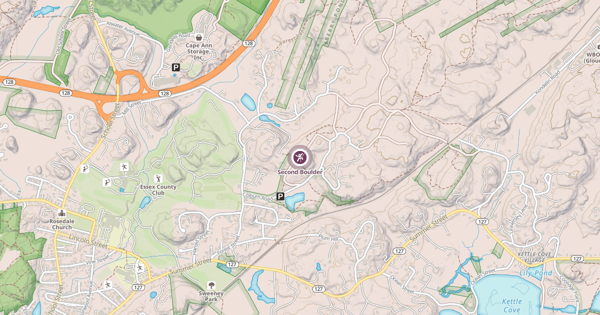 Map preview of Second Boulder